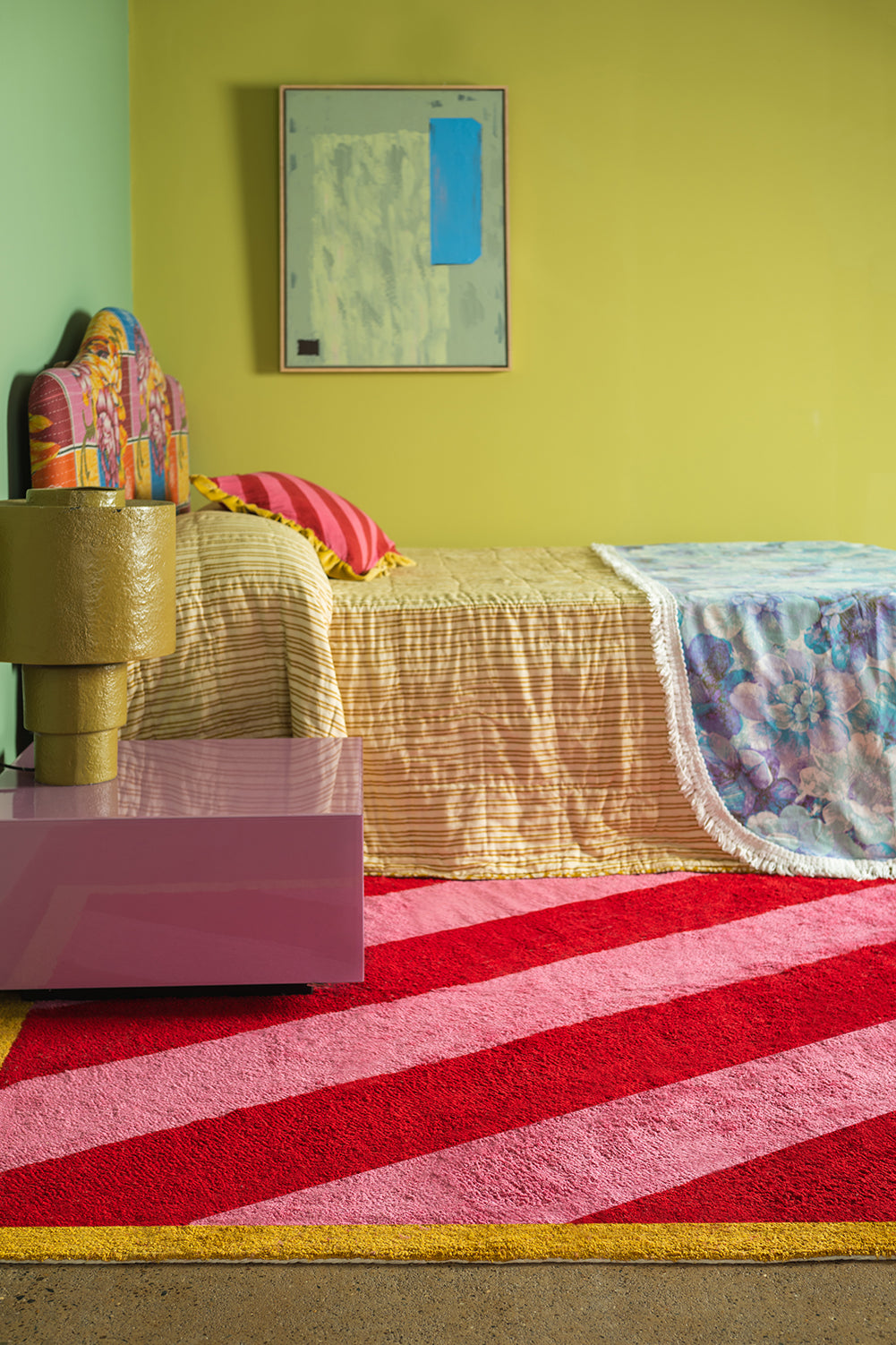 Flossie Striped Recycled Cotton Rug