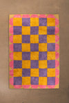 Mallow Check & Scallop Recycled Cotton Rug