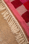 Ex Sample/Seconds Pink & Red Check Tufted Medium Rug