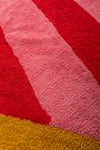 Ex Sample/Seconds Pink & Red Diagonal Stripe Tufted Medium Rug
