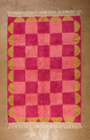 Ex Sample/Seconds Pink & Red Check with Arch Border Tufted Medium Rug