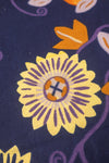 Ex Sample/Seconds Navy Passion Flower Cotton Pillowcase