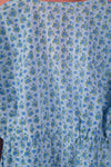 Ex Sample/Seconds Blue & White Long Sleeve 100% Cotton Dress - Small