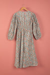 Ex Sample/Seconds Pink & Green Long Sleeve 100% Cotton Dress - Small