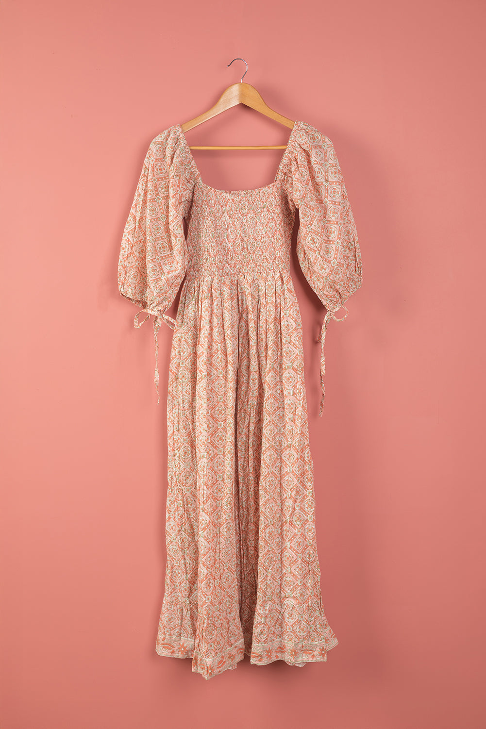 Ex Sample/Seconds Pink Mid Sleeve 100% Cotton Dress - Medium