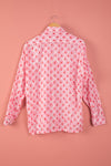 Ex Sample/Seconds Pink & White Long Sleeve Cotton Shirt - Extra Large
