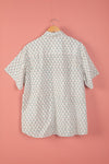 Ex Sample/Seconds Green & White Short Sleeve 100% Cotton Shirt - Large