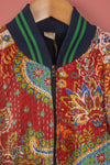 Ex Sample/Seconds Red Kantha Jacket 100% Cotton - Small/Medium