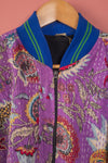 Ex Sample/Seconds Purple Kantha Jacket 100% Cotton - Medium/Large