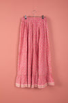 Ex Sample/Seconds Pink 100% Cotton Long Skirt - Small