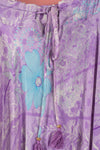 Ex Sample/Seconds Purple Recycled Silk Long Skirt - Large