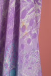 Ex Sample/Seconds Purple Recycled Silk Long Skirt - Large