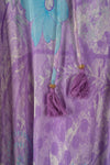 Ex Sample/Seconds Purple Recycled Silk Long Skirt - Large