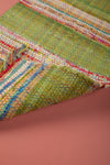 Seconds Green & Rainbow Chindi Table Runner