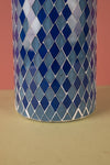 Ex Sample/Seconds Blue Mosaic Glass Vase