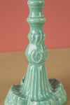 Ex Sample/Seconds Moulded Metal Ceramic Candleholder Azure