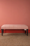 Ex Sample/Seconds Orange & Red Stripe Bench