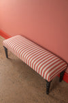 Ex Sample/Seconds Orange & Red Stripe Bench
