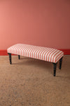 Ex Sample/Seconds Orange & Red Stripe Bench