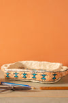 Ex Sample/Seconds Papier Mache Tray - Blue & Orange