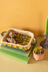 Ex Sample/Seconds Papier Mache Tray - Yellow & Green