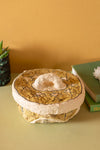 Ex Sample/Seconds Papier Mache Bowl with Lid - Green