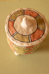 Ex Sample/Seconds Papier Mache Jar with Lid - Green & Orange