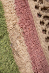 Ex Sample/Seconds Lizzie Pink & Red Chequered Recycled Cotton Large Rug - 02