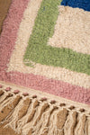 Ex Sample/Seconds Lizzie Pink & Red Chequered Recycled Cotton Large Rug - 02