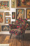 Black Bird of Paradise Velvet Chair