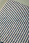 Blue Stripe 100% Recycled Cotton Throw