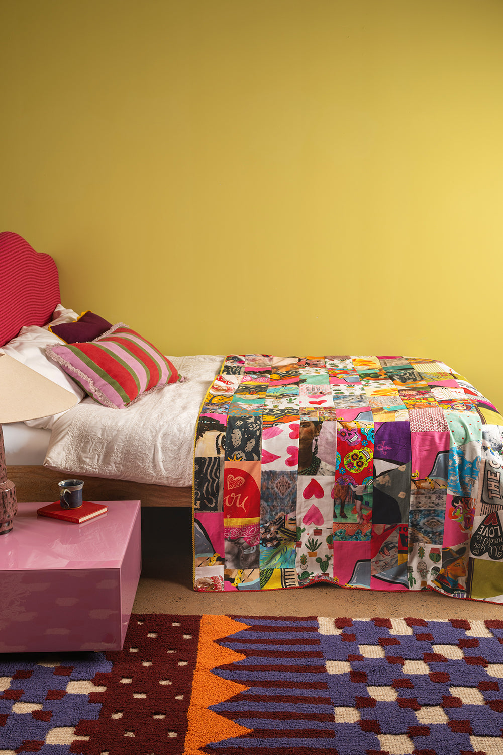 Patchwork Upcycled Scraps Throw