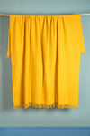 Yellow Recycled Cotton Block Colour Throw