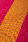 Yellow & Fuchsia Midi Stripe Recycled Cotton Throw
