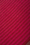 Red & Pink Recycled Cotton Striped Throw