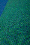 Blue & Green Recycled Cotton Wide Stripe Throw