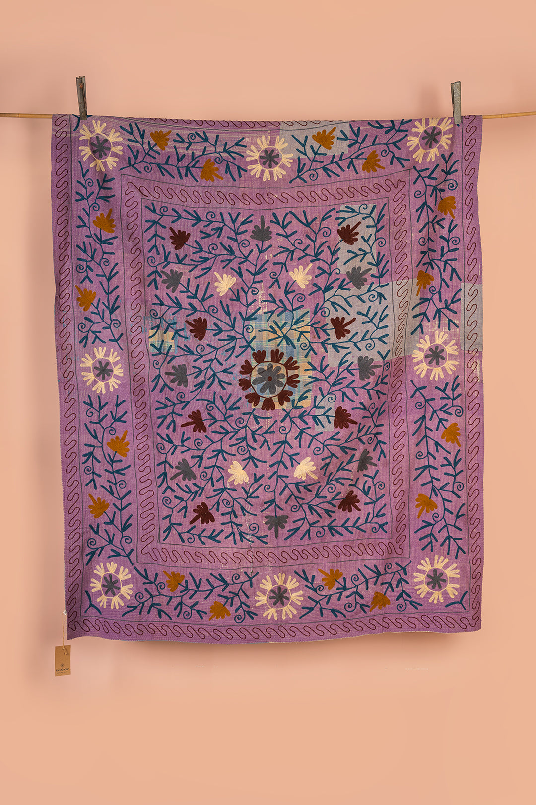 Suzani Embroidered Vintage Kantha Throw - 08