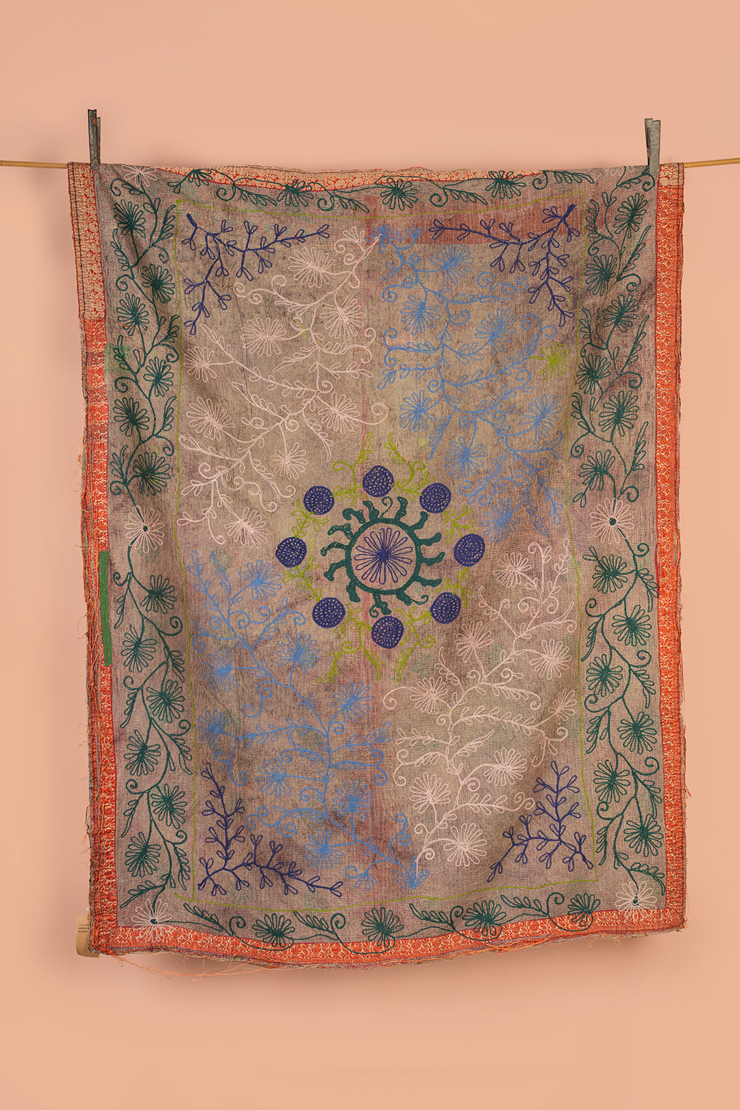Suzani Embroidered Vintage Kantha Throw - 20