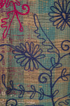 Suzani Embroidered Vintage Kantha Throw - 22