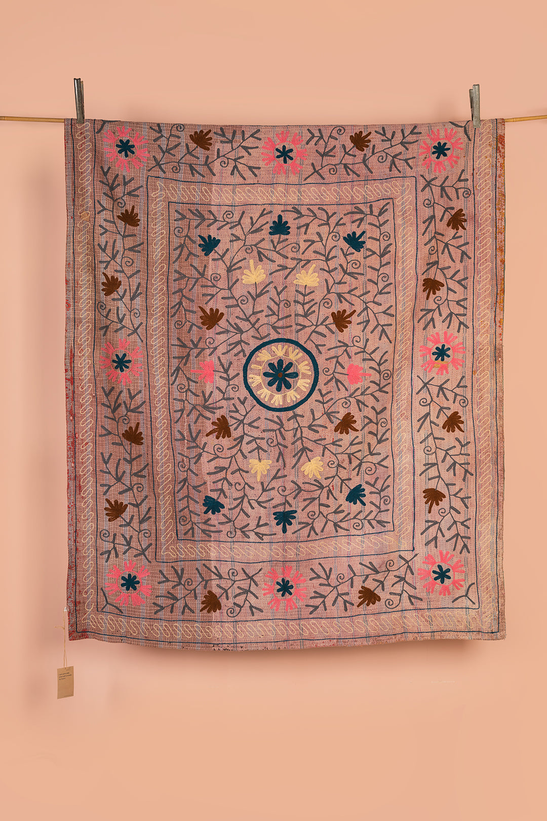 Suzani Embroidered Vintage Kantha Throw - 31