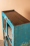 Blue Vintage Wooden Cabinet <p>W:80cm D:37cm H:133cm </p>