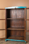 Blue Vintage Wooden Cabinet <p>W:80cm D:37cm H:133cm </p>