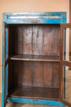 Vintage Blue Glazed Cabinet <p>W:71cm D:33cm H:104cm </p>