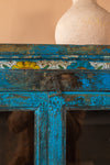 Vintage Blue Glazed Cabinet <p>W:71cm D:33cm H:104cm </p>