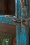Vintage Blue Glazed Cabinet <p>W:71cm D:33cm H:104cm </p>
