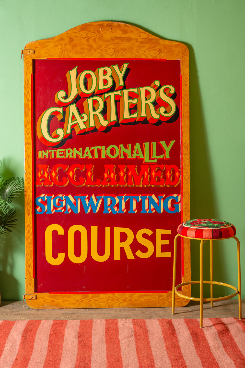 Joby Carter's Signwriting Course Advertising Panel