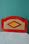 Red & Grey Diamond Mirror Panel - 06