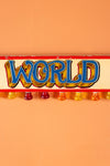 'World of Fun' Handpainted Fairground Sign