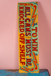 'To Win' Wooden Fairground Game Sign