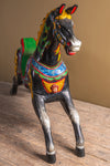 Black & Gold Fairground Carousel Horse